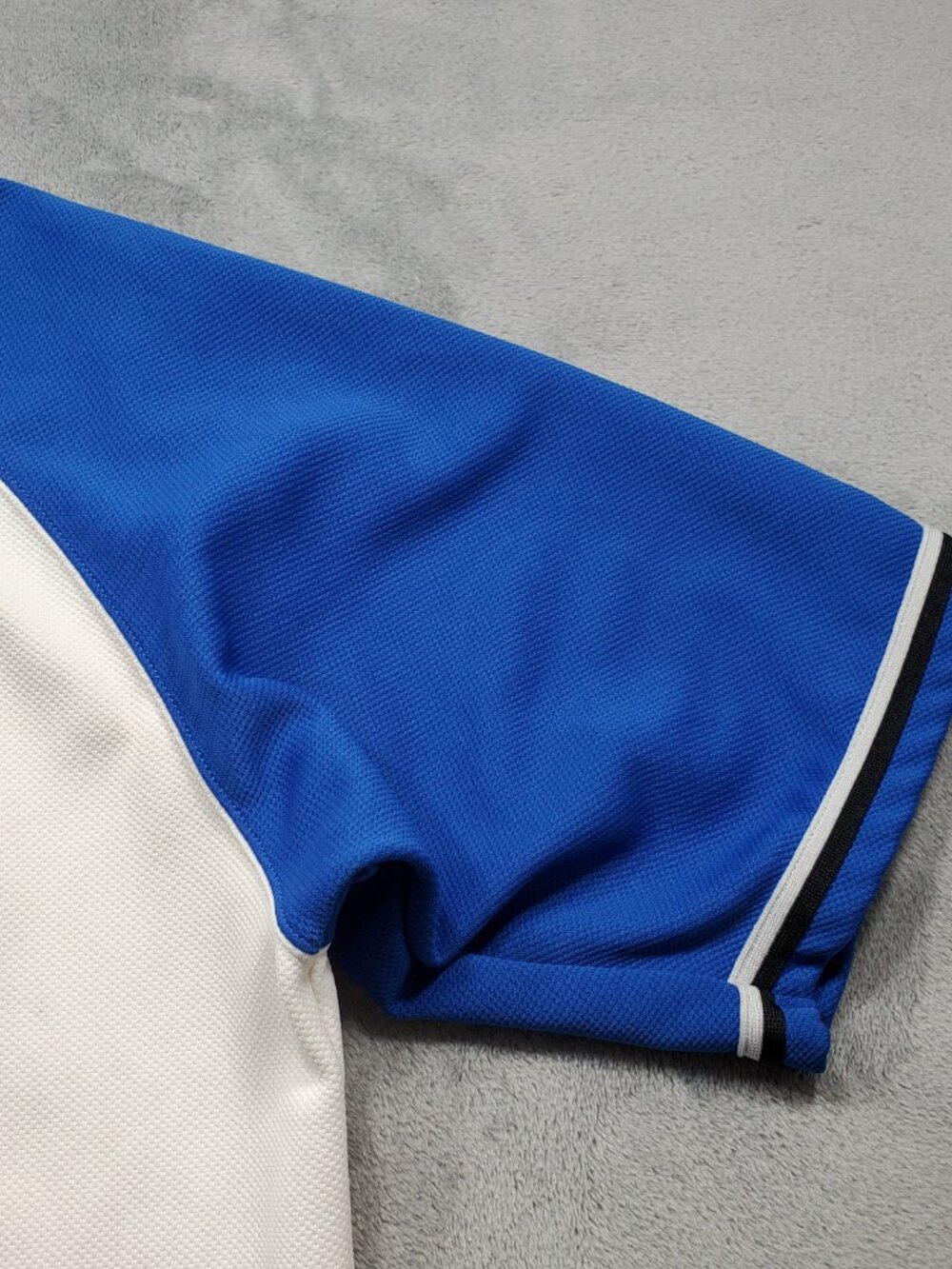 Vintage Nike Logo Baseball Jersey Blue White Black Men Sz M - Picture 6 of 11